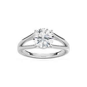 Esme 2 ctw Round Lab Grown Diamond Open Shank Solitaire Engagement Ring