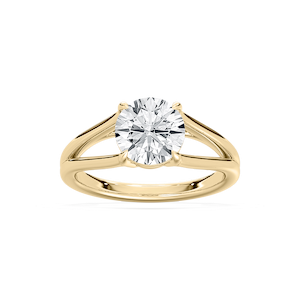 Esme 2 ctw Round Lab Grown Diamond Open Shank Solitaire Engagement Ring