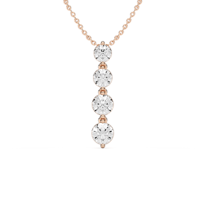 2 ⅙ ctw Round Lab Grown Diamond Eternal Journey Pendant  - 18 Inches