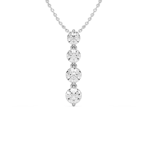 2 ⅙ ctw Round Lab Grown Diamond Eternal Journey Pendant  - 18 Inches