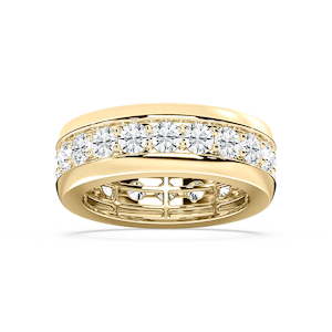 Matteo 4 ⅕ ctw Round Lab Grown Diamond 8.50mm Channel Mens Wedding Band