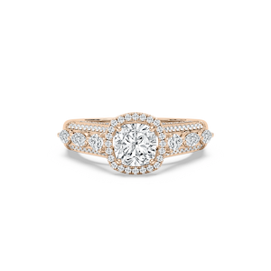 Fable 2 ³⁄₄ ctw Cushion Lab Grown Diamond Ornate Halo Engagement Ring