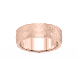 Falcon 6.00mm Faceted Plain Metal Band