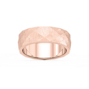 Falcon 6.00mm Faceted Plain Metal Band