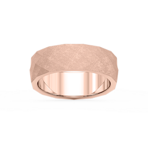 Falcon 6.00mm Faceted Plain Metal Band