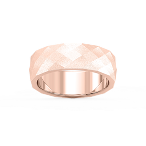 Falcon 6.00mm Faceted Plain Metal Band