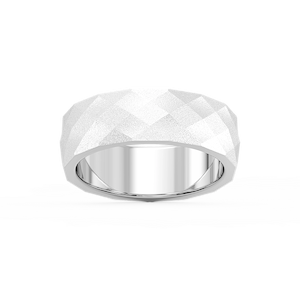 Falcon 6.00mm Faceted Plain Metal Band
