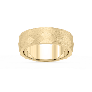 Falcon 6.00mm Faceted Plain Metal Band