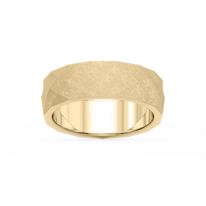 Falcon 6.00mm Faceted Plain Metal Band