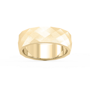 Falcon 6.00mm Faceted Plain Metal Band