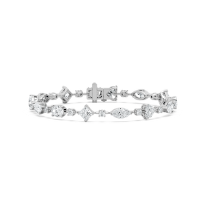 11 ⁵⁄₈ ctw Multi Shape Lab Grown Diamond Bar Link Line Bracelet  - 7 Inches