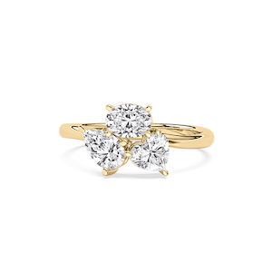 1 ½ ctw Pear, Oval and Heart Lab Grown Diamond Trio Ring