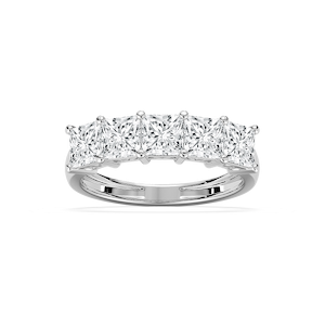 Londyn 2 ½ ctw Princess Lab Grown Diamond Five Stone Shared Prong Anniversary Band