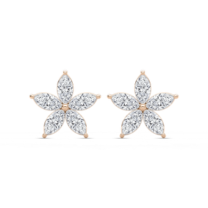 2 ½ ctw Marquise Lab Grown Diamond Floral-Shaped Earrings