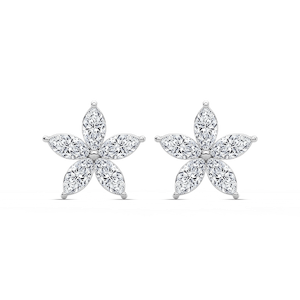 2 ½ ctw Marquise Lab Grown Diamond Floral-Shaped Earrings