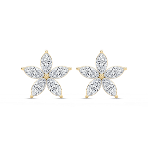 2 ½ ctw Marquise Lab Grown Diamond Floral-Shaped Earrings