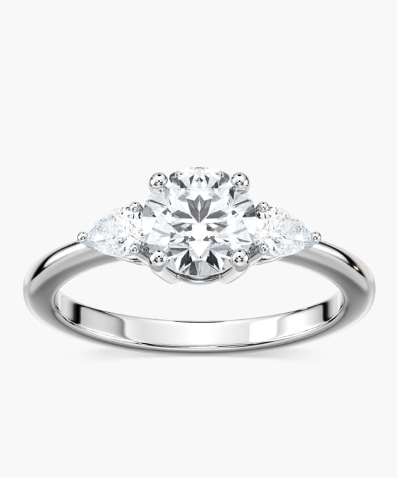 Three stone ethical engagement ring.