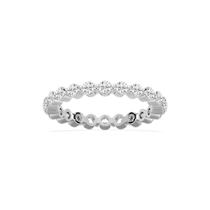 Aspyn 7/8 ctw Round Lab Grown Diamond Shared Prong Eternity Band