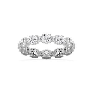 Wrenlee 2 ¾ ctw Round Lab Grown Diamond Alternating Eternity Band