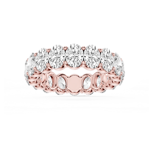 Harlow Oval Lab Grown Diamond Shared Prong Eternity Band
