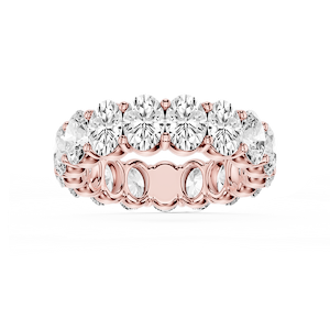 Harlow Oval Lab Grown Diamond Shared Prong Eternity Band