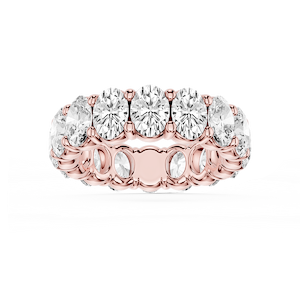 Harlow Oval Lab Grown Diamond Shared Prong Eternity Band