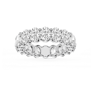 Harlow Oval Lab Grown Diamond Shared Prong Eternity Band