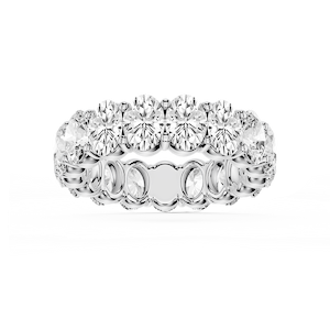 Harlow Oval Lab Grown Diamond Shared Prong Eternity Band