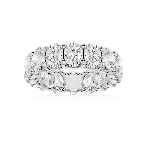 Harlow Oval Lab Grown Diamond Shared Prong Eternity Band