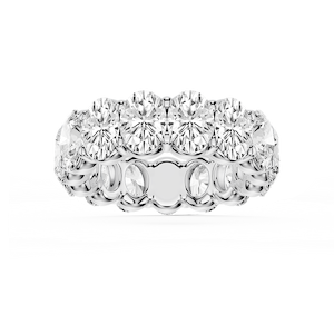 Harlow Oval Lab Grown Diamond Shared Prong Eternity Band