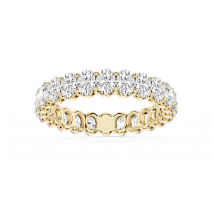 Harlow Oval Lab Grown Diamond Shared Prong Eternity Band
