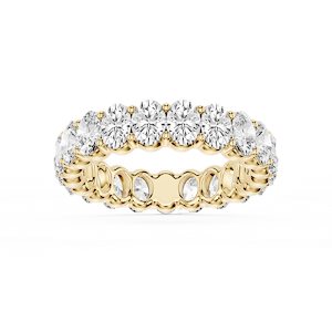 Harlow Oval Lab Grown Diamond Shared Prong Eternity Band