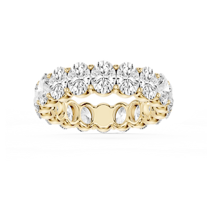 Harlow Oval Lab Grown Diamond Shared Prong Eternity Band