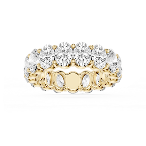 Harlow Oval Lab Grown Diamond Shared Prong Eternity Band