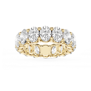 Harlow Oval Lab Grown Diamond Shared Prong Eternity Band