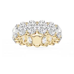 Harlow Oval Lab Grown Diamond Shared Prong Eternity Band
