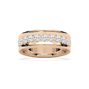 Jocelyn 7/8 ctw Round Lab Grown Diamond Surface Prong Anniversary Band