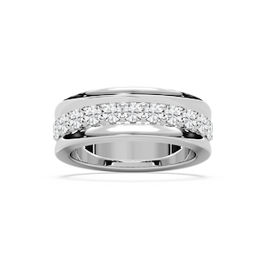 Jocelyn 7/8 ctw Round Lab Grown Diamond Surface Prong Anniversary Band