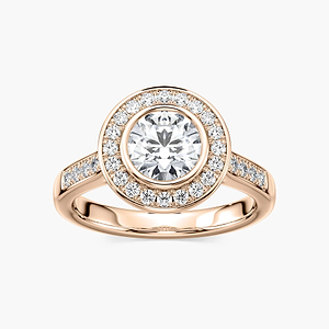 Delilah Lab Grown Diamond Vintage Heirloom Halo Engagement Ring