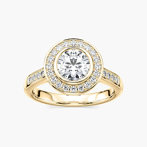 Delilah Lab Grown Diamond Vintage Heirloom Halo Engagement Ring