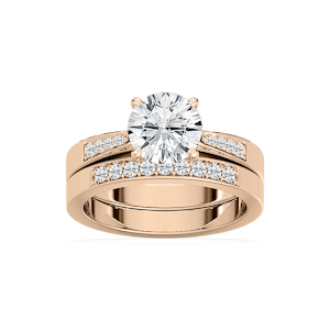 Helen Lab Grown Diamond Tapered Channel Wedding Set