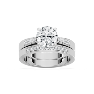 Helen Lab Grown Diamond Tapered Channel Wedding Set