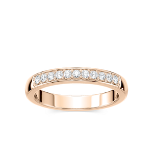 Helen 1/4 ctw Round Lab Grown Diamond Channel Set Wedding Band