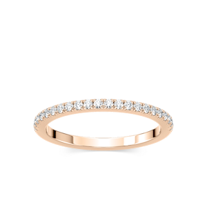Zoey 1/4 ctw Round Lab Grown Diamond Pave Wedding Band