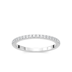 Zoey 1/4 ctw Round Lab Grown Diamond Pave Wedding Band