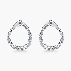 Hinged Back Huggie Hoop Earrings