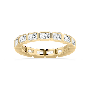 Lily 1 ⅞ ctw Radiant Lab Grown Diamond East West Bezel Eternity Band