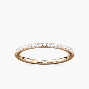 Eliana 1/6 ctw Round Lab Grown Diamond Pave Stackable Band