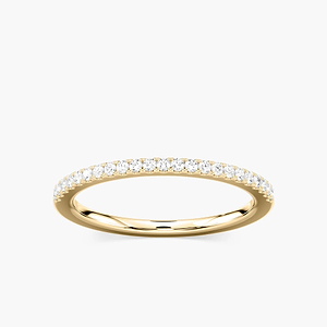 Eliana 1/6 ctw Round Lab Grown Diamond Pave Stackable Band