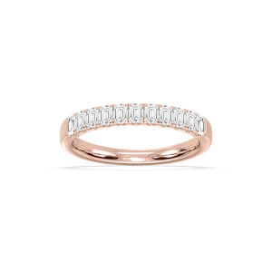 Jennifer Emerald Lab Grown Diamond Eleven Stone Wedding Band